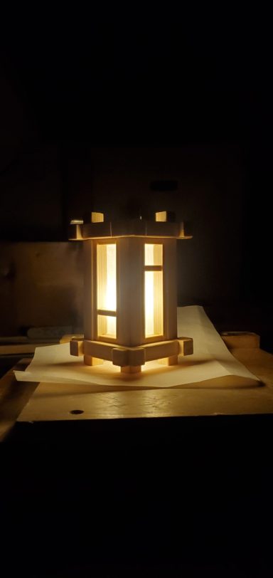 Shoji style lamp